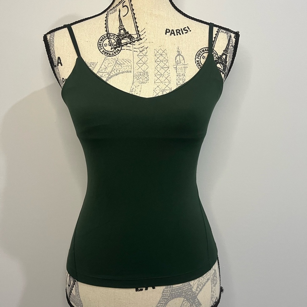 Green Lululemon Tank top with Built in Bra